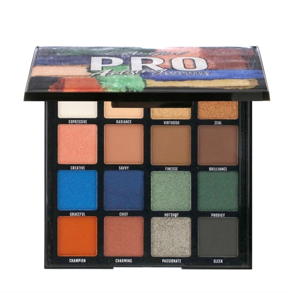 LA Girl Artistry Pro Eyeshadow Palette - Vibrant 16 Multi-Color